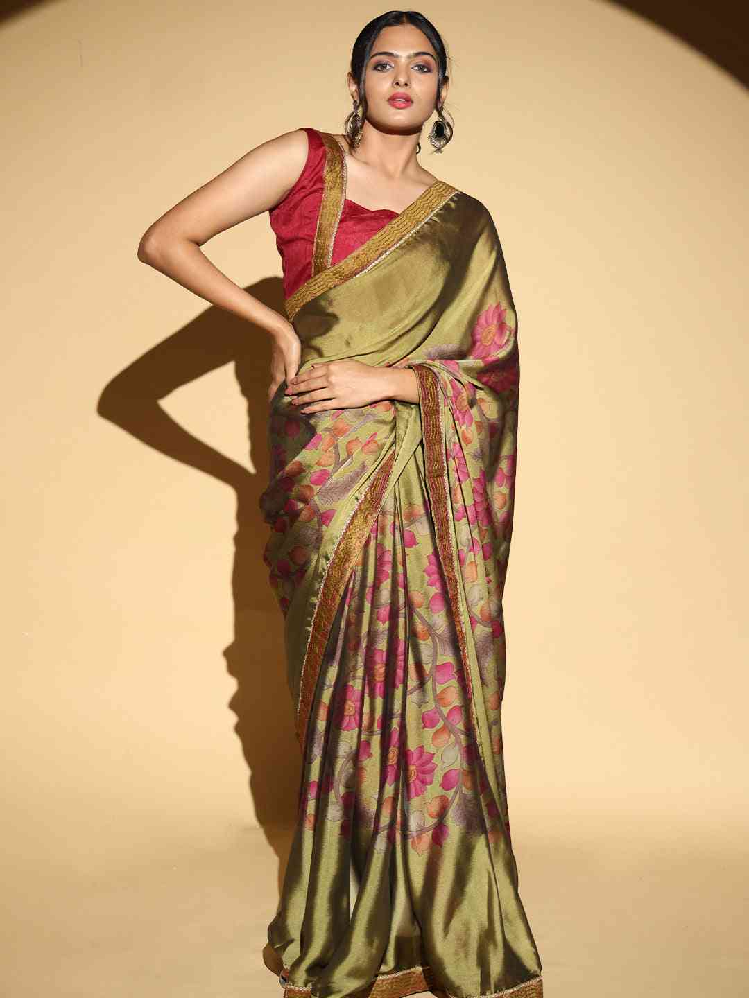  Soft Georgette Multi Colored Saree