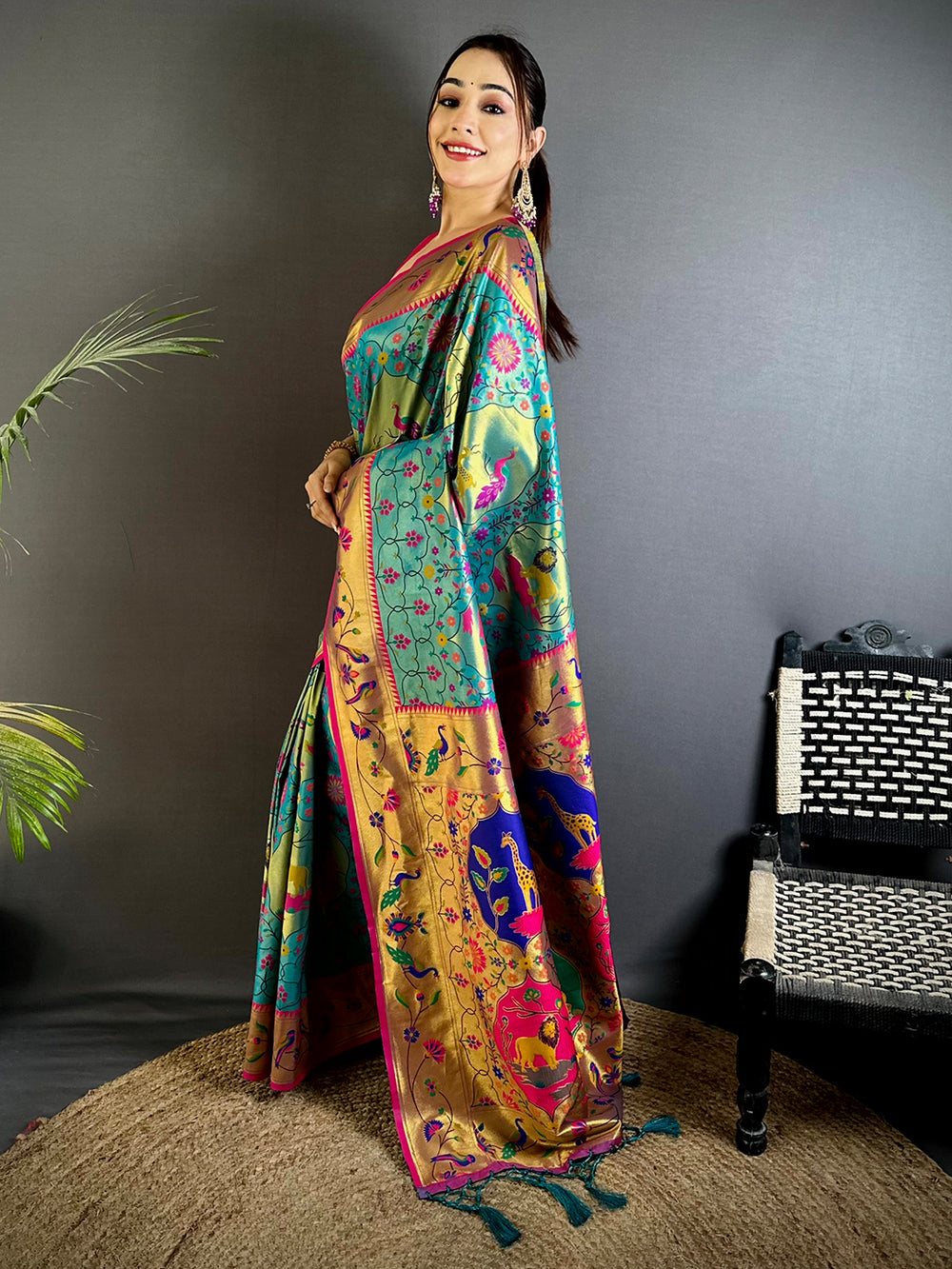 Royal Rama Patola Paithani Saree