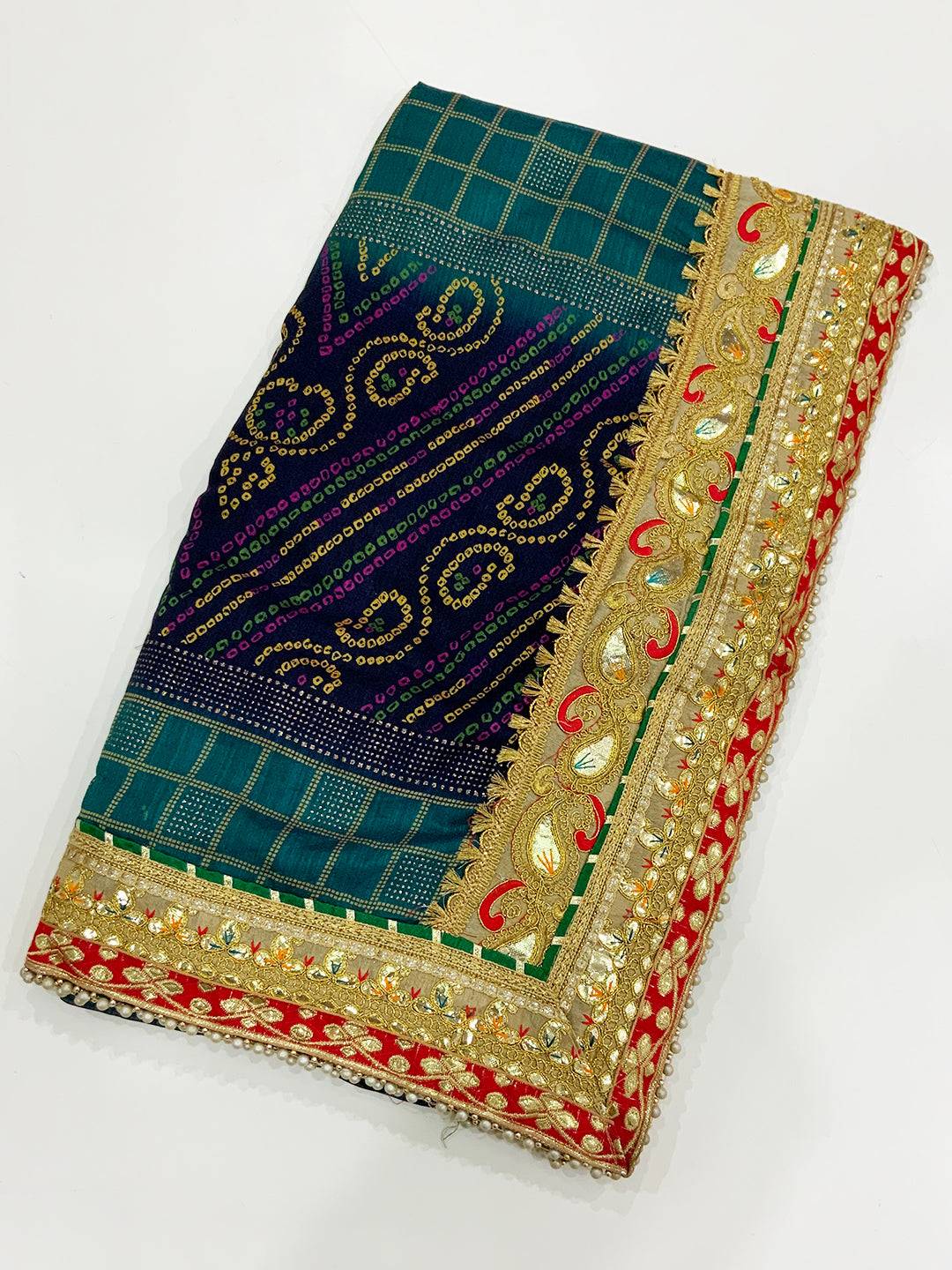 Celebrity Chinnon Chiffon Bandhej Saree