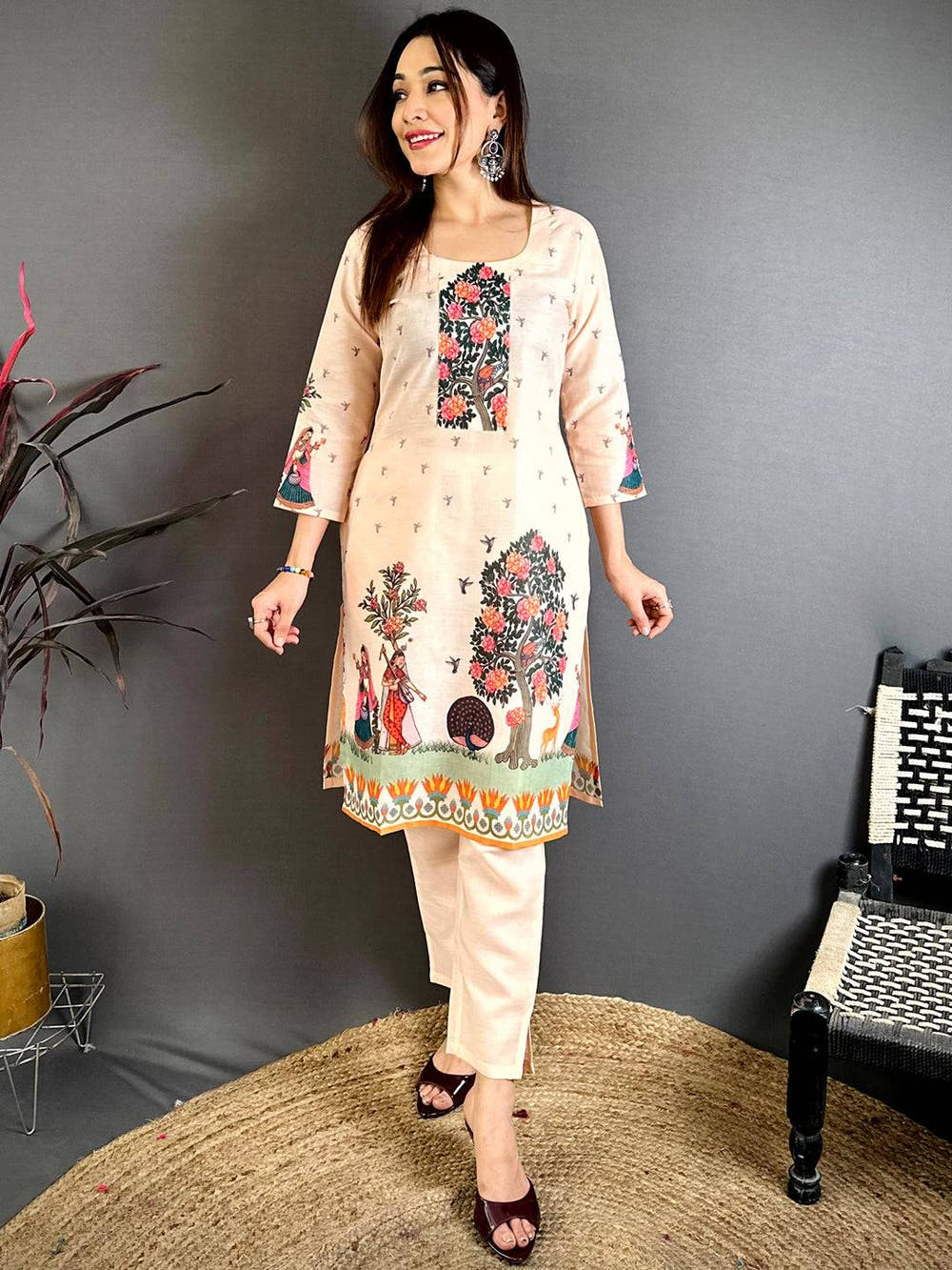 Royal Mughal Round Neck Kurti