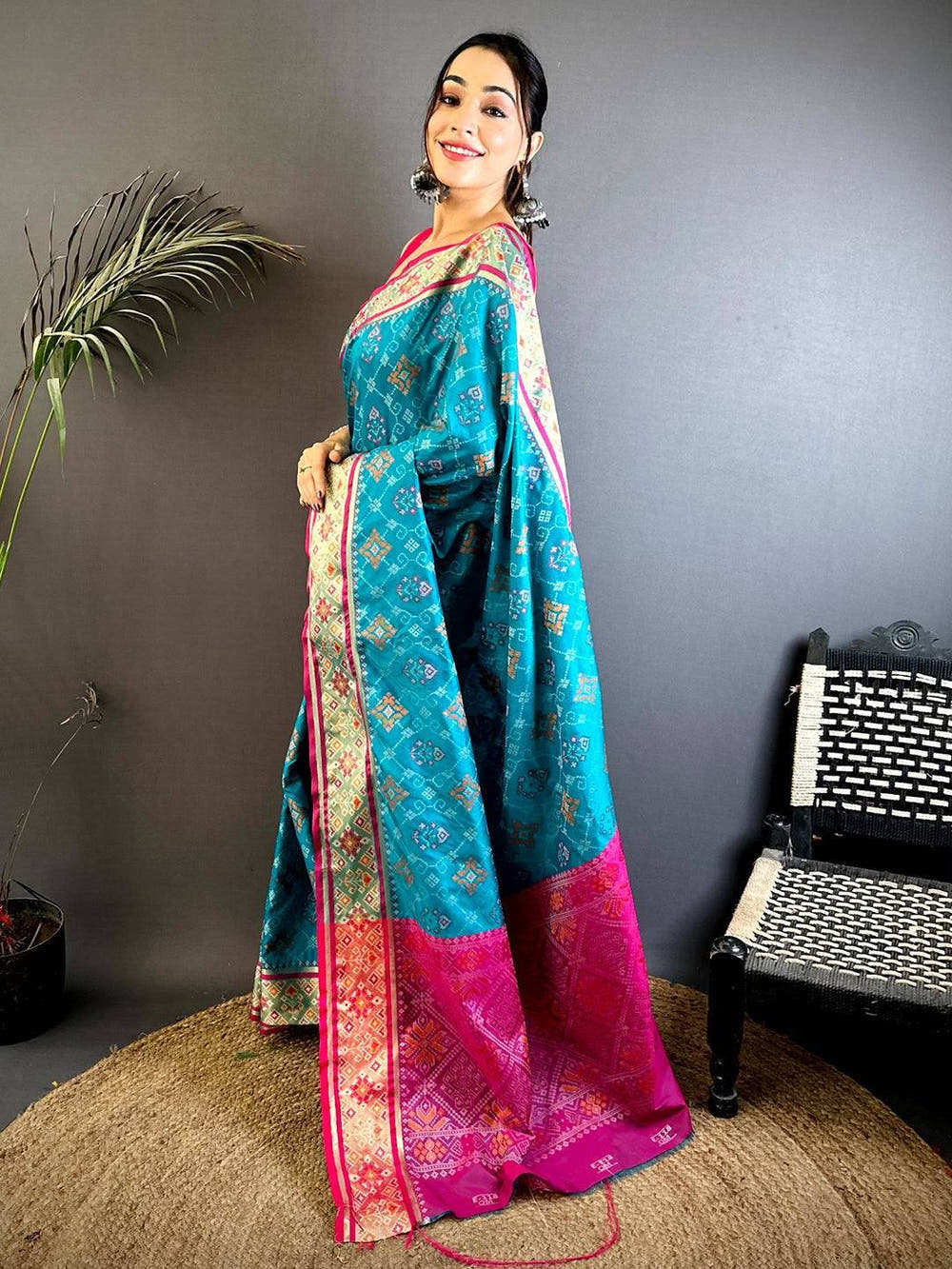 Rama Pochampally Patola Soft Silk Saree

