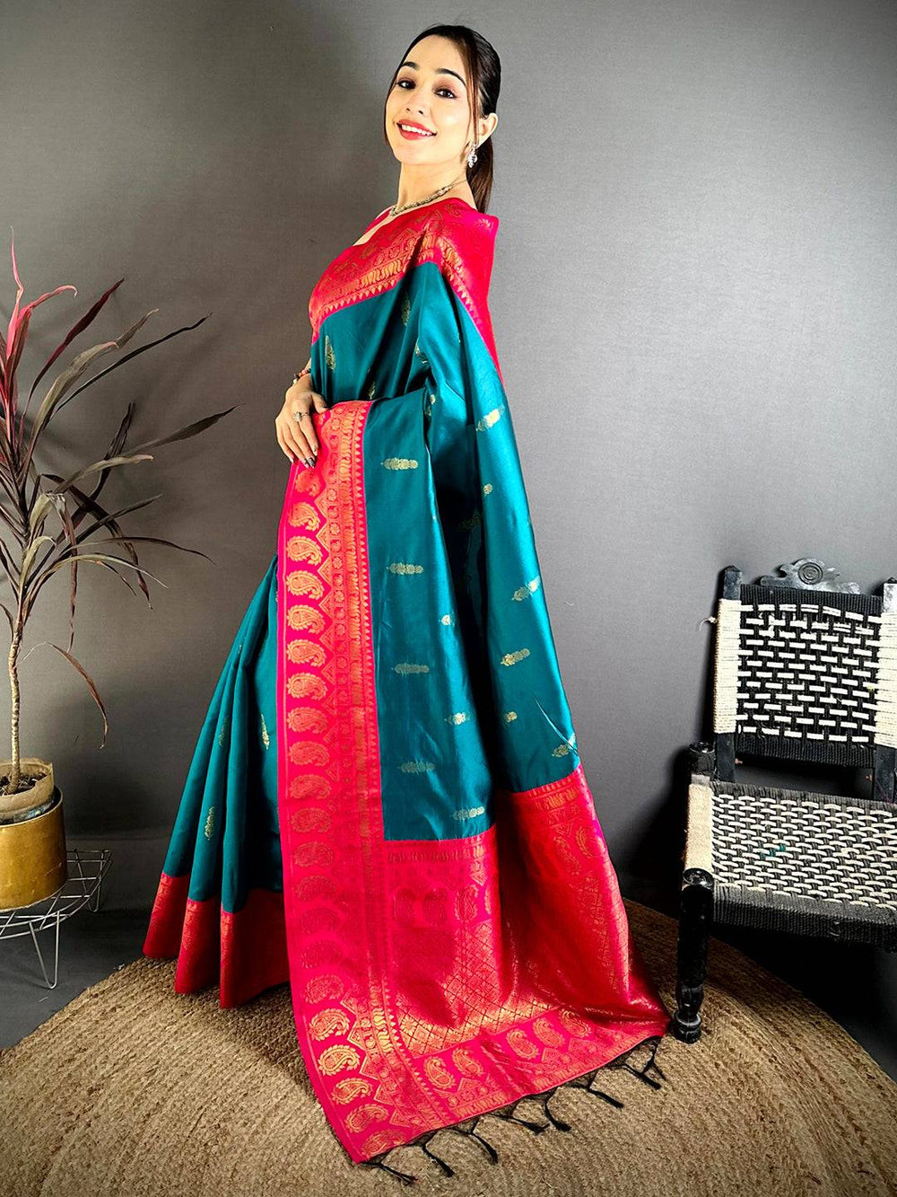 Heritage Gold Banarasi Silk Saree