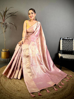 Classic Kanjivaram Zari Tissue Rich Pallu Saree