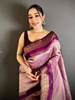 Celebrity Banarasi Katan Silk Gold Zari Saree