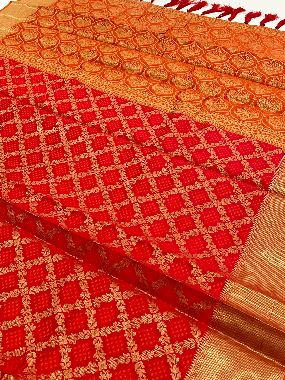 Regal Pink Banarasi Patola Zari Saree