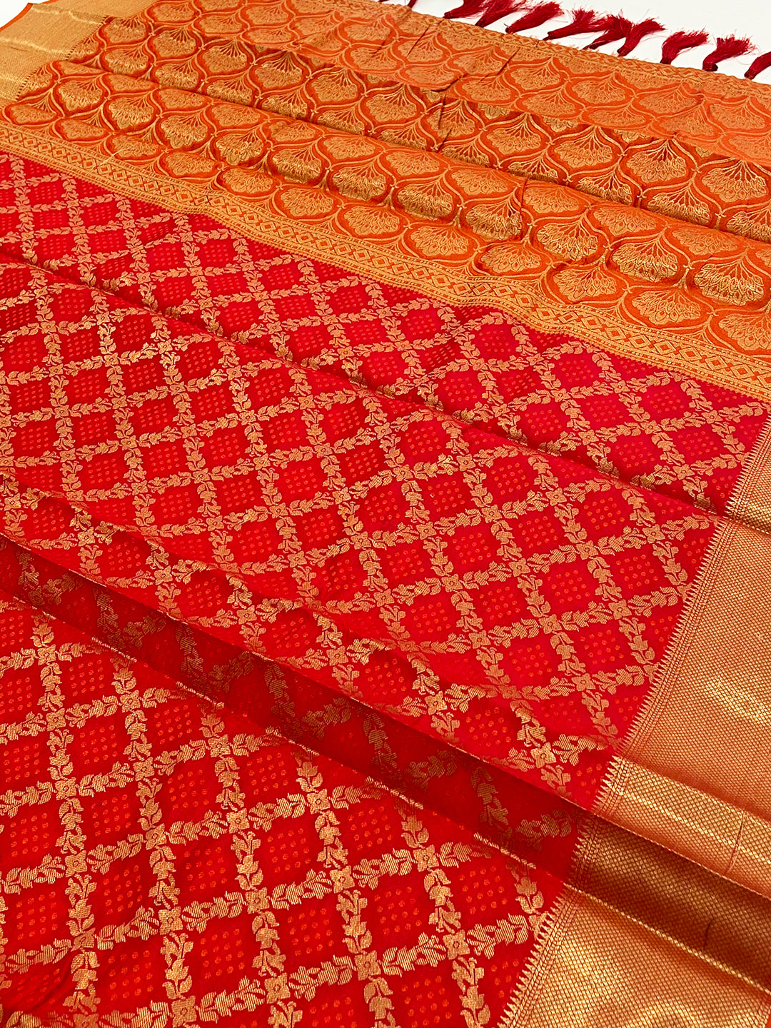 Regal Pink Banarasi Patola Zari Saree