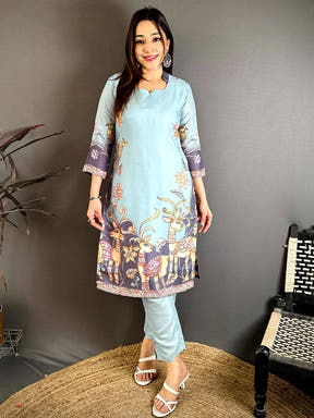 Classic Half Collar Mul Kurti