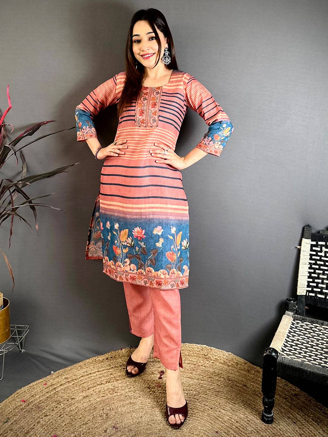 Pichwai Grace Mul Cotton Kurti
