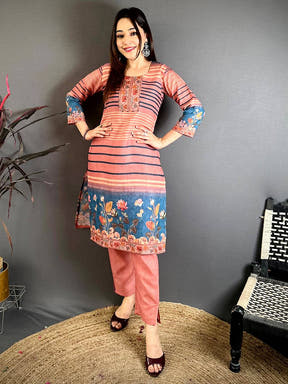 Pichwai Grace Mul Cotton Kurti