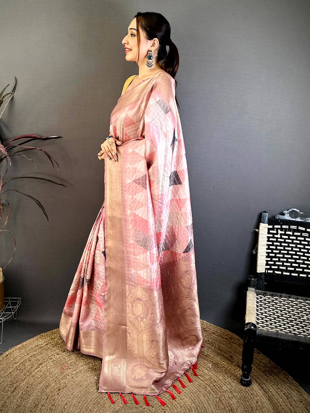 Heritage Mango Zari Banarasi Silk Saree