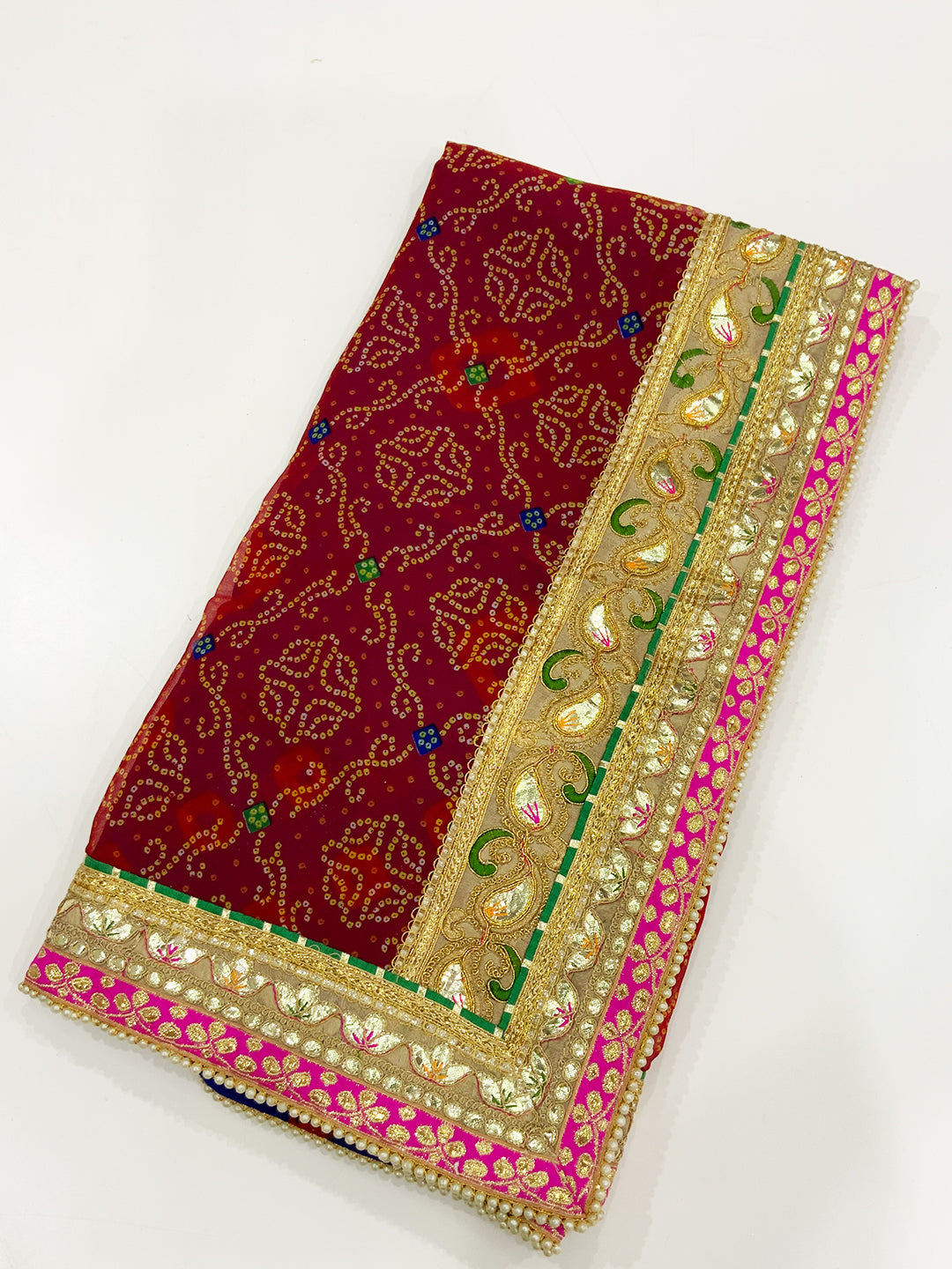 Golden Radiance Chinnon Chiffon Saree