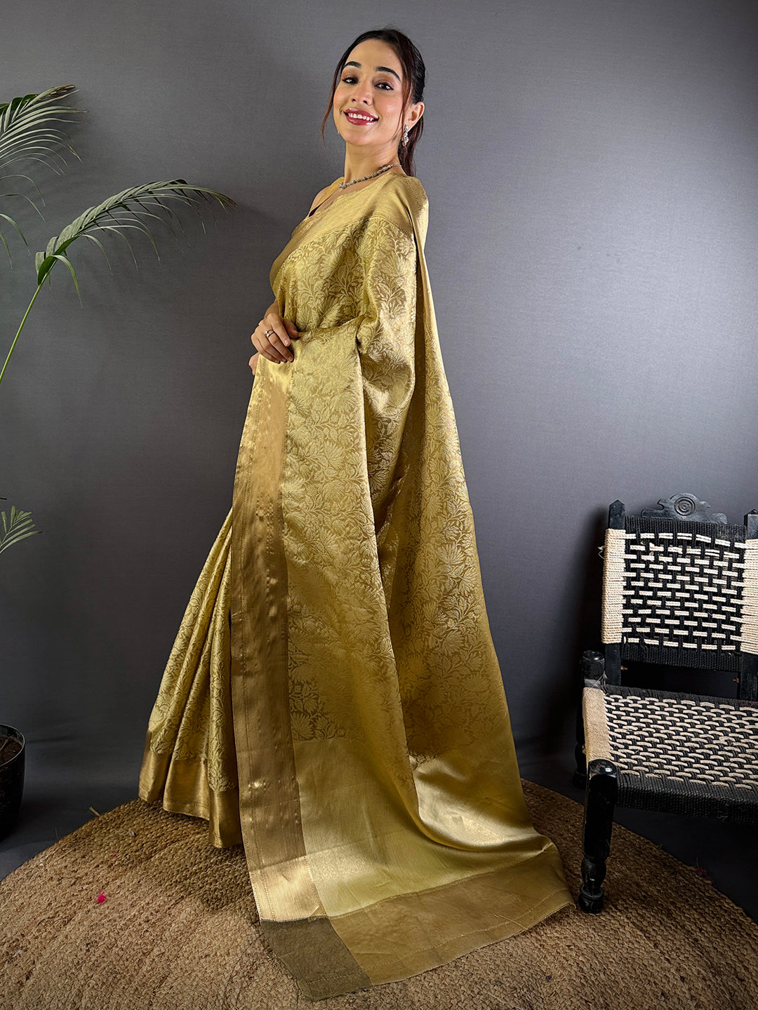 Kanjivaram Tissue Banarasi Silk Saree
