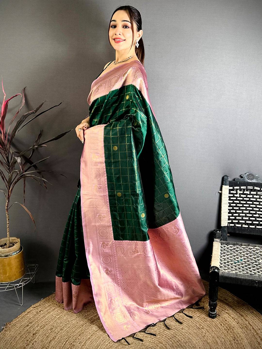 Heritage Kanchi Banarasi Katan Saree
