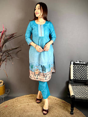 Classic Mughal Straight Kurti