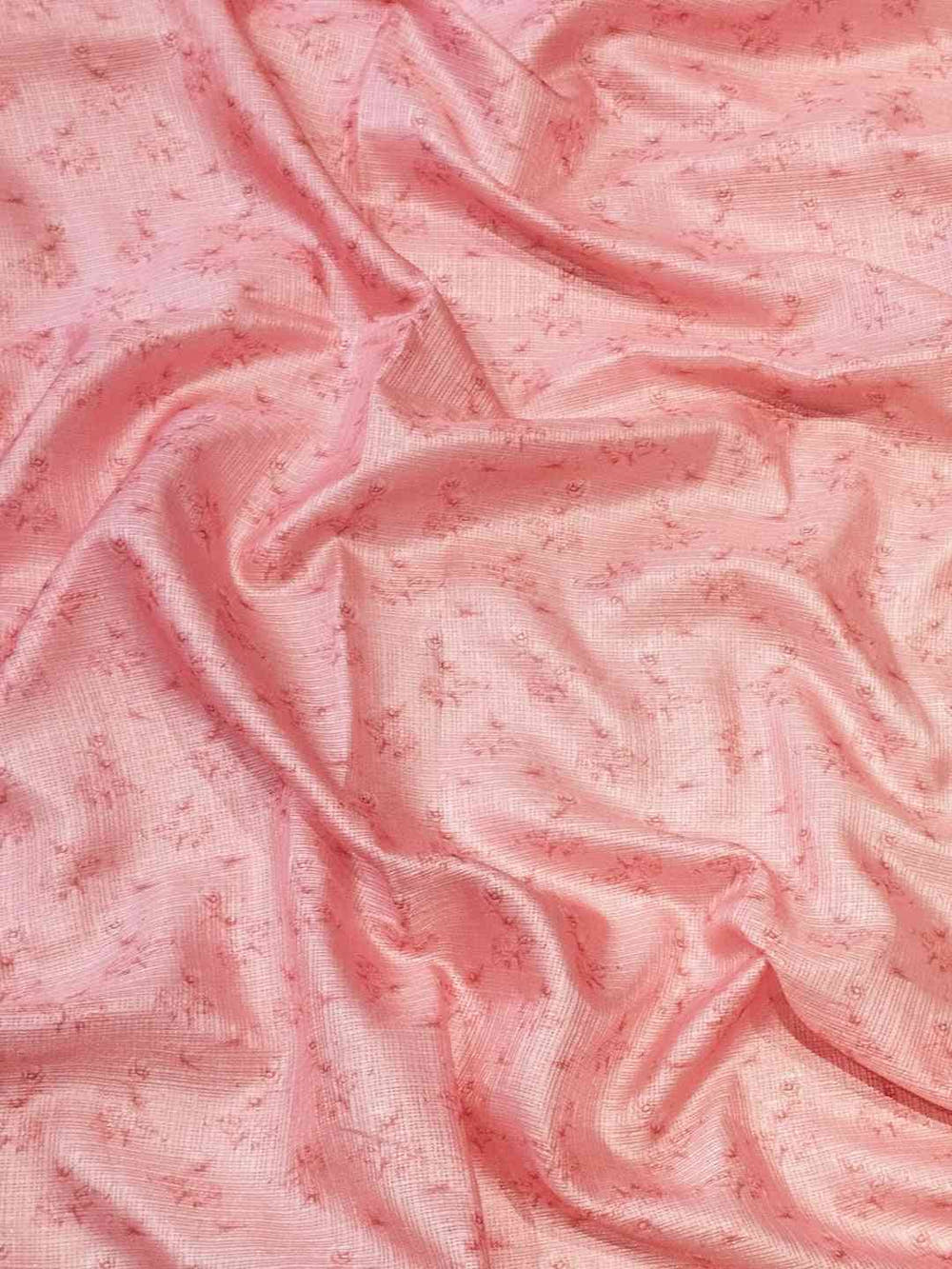 Fabric detail of Gajari Kota saree in pink