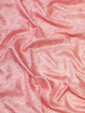 Fabric detail of Gajari Kota saree in pink