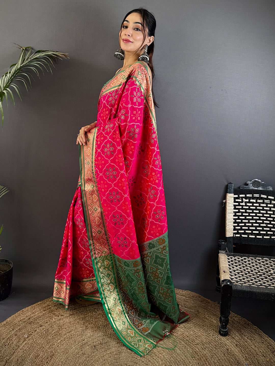 Majestic Pochampally Patola Silk Saree