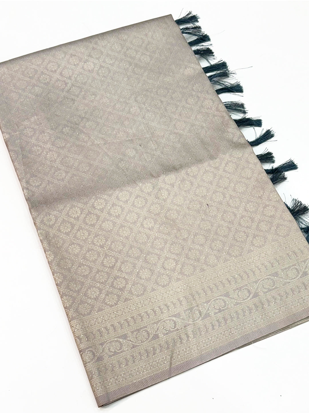 Vibrant Soft Kanjivaram Kalamkari Pallu Saree