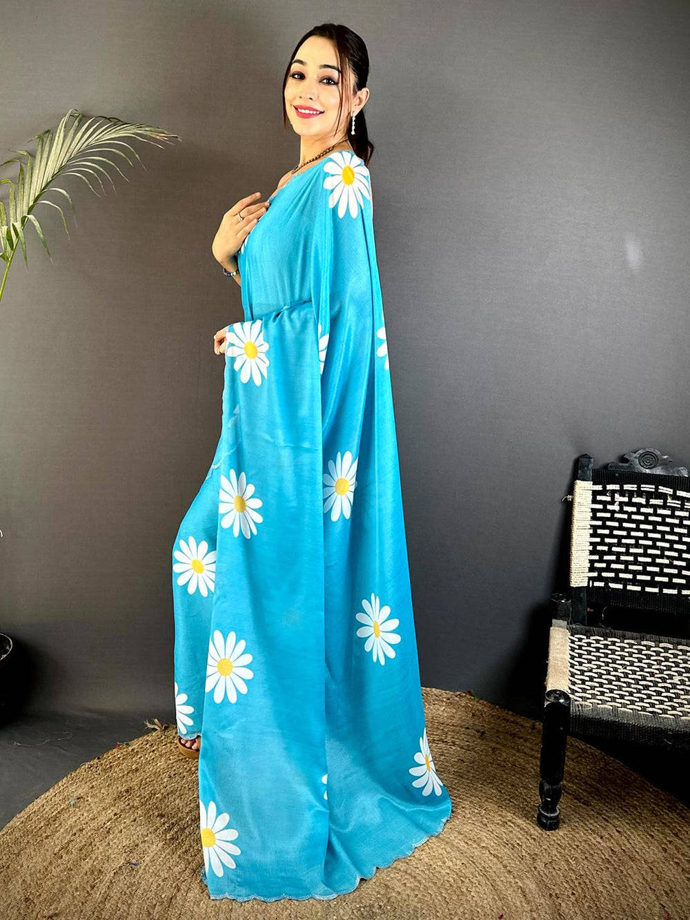 Fantasy Stone Work Chinnon Floral Saree