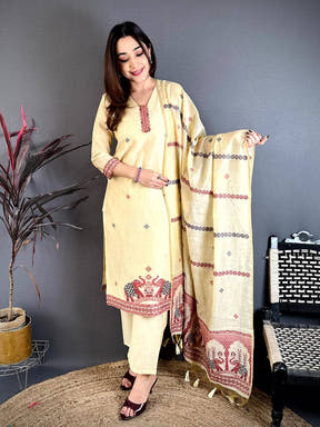 Lemon Yellow Floral Cotton Dress