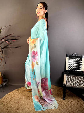 Classic Soft Chiffon Stone Work Saree