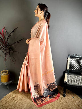 Telangana Royal Digital Print Saree