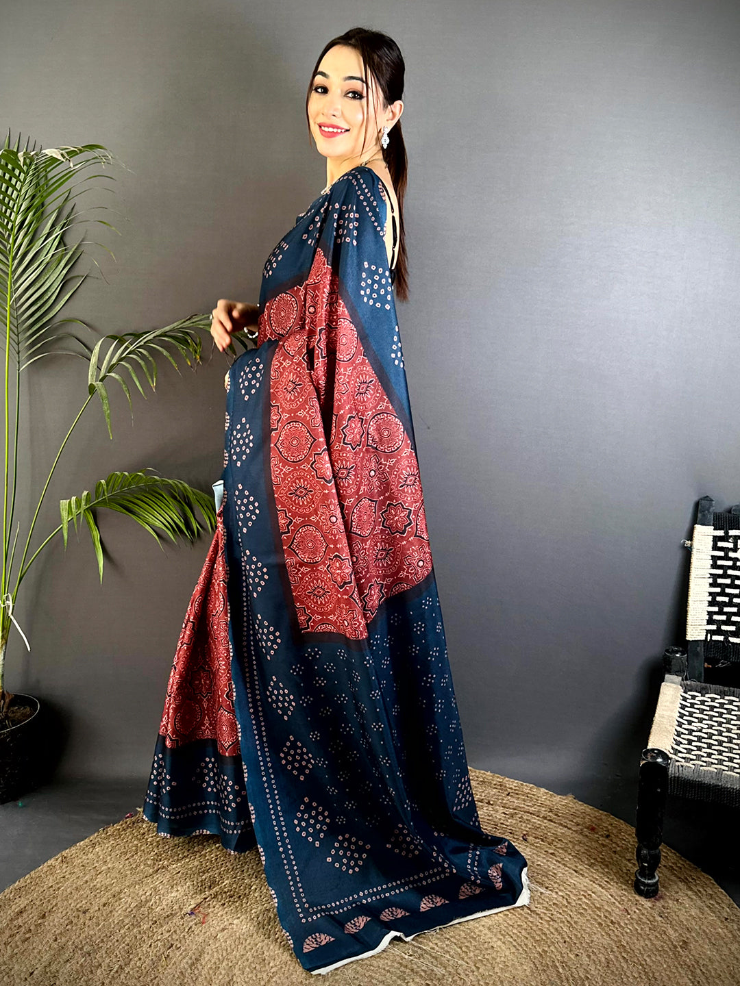 Heritage Soft Tussar Digital Print Saree