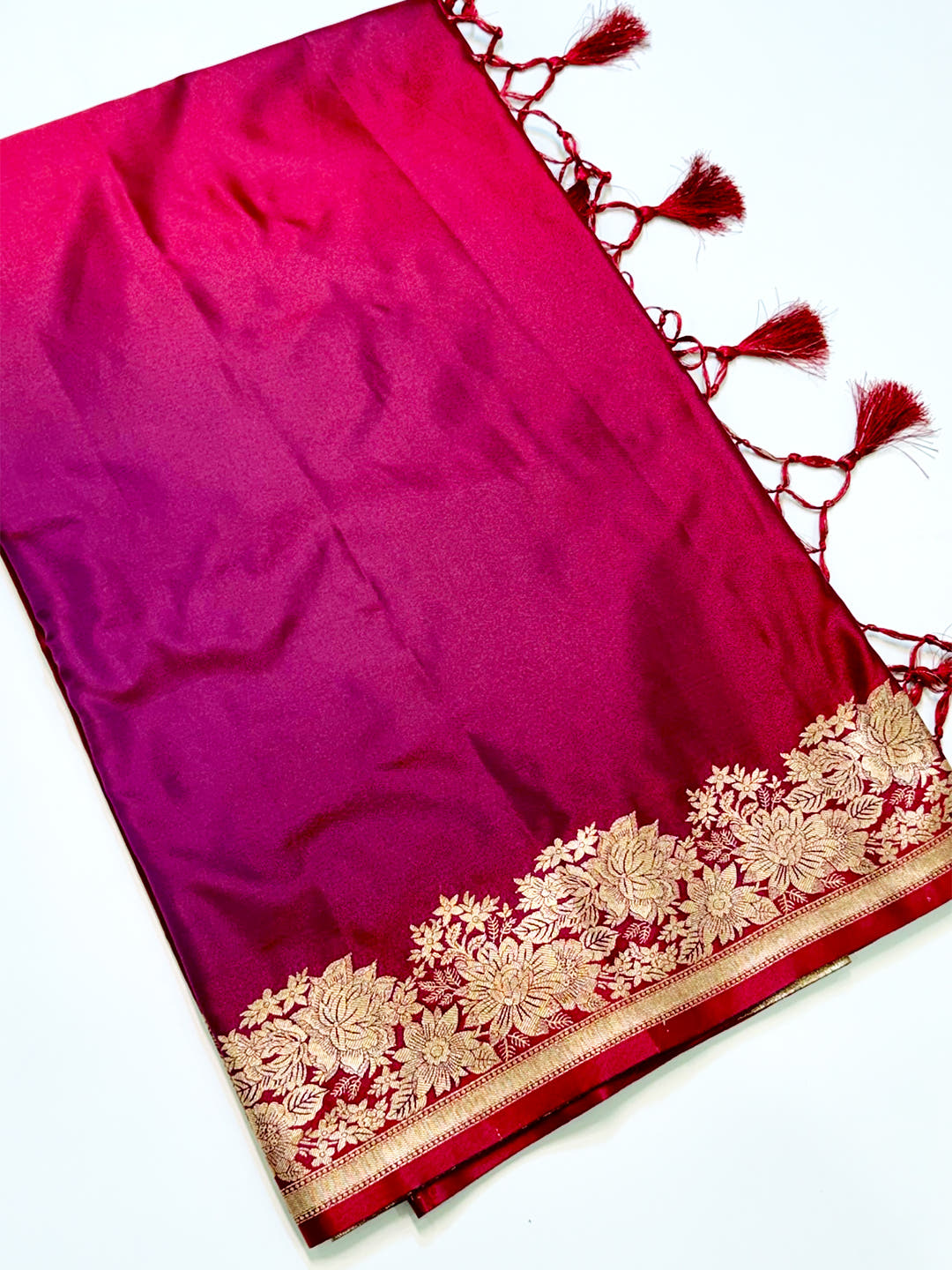 Regal Ombre Weaving Mashru Silk Saree