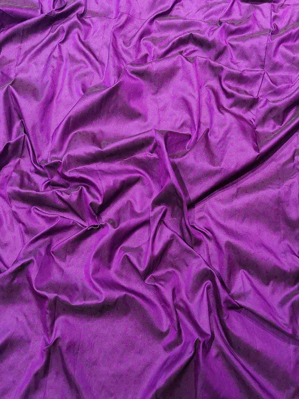 Rich purple fabric of Kanjivaram silk saree