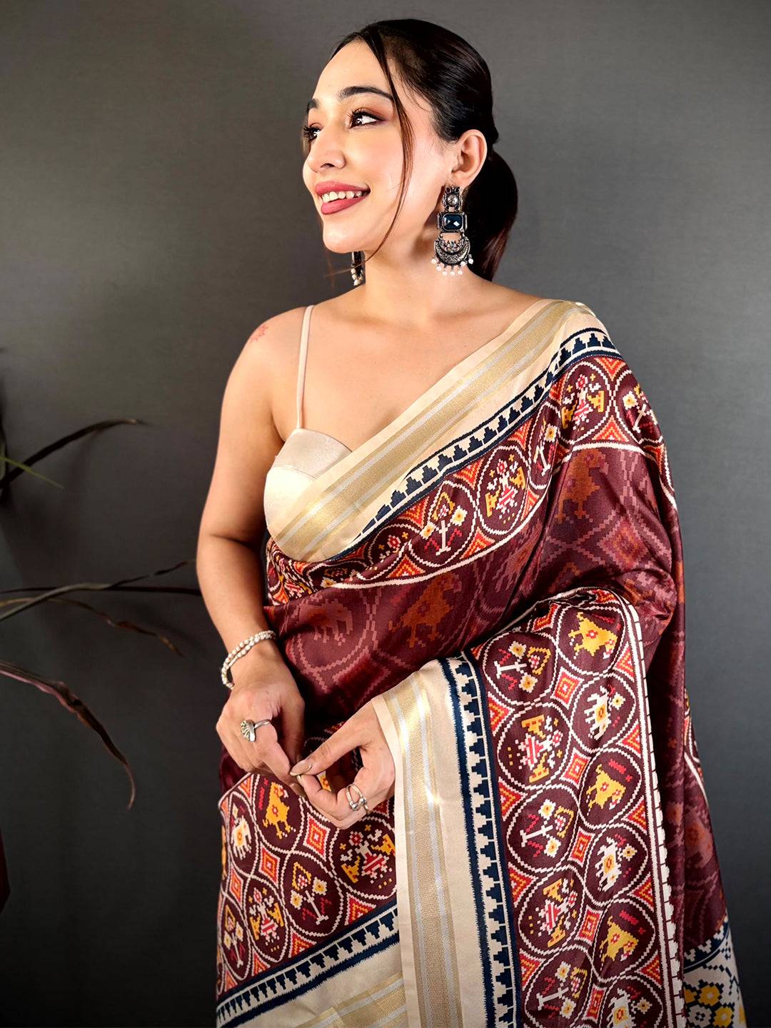 Regal Maroon Soft Kanchi Silk Saree