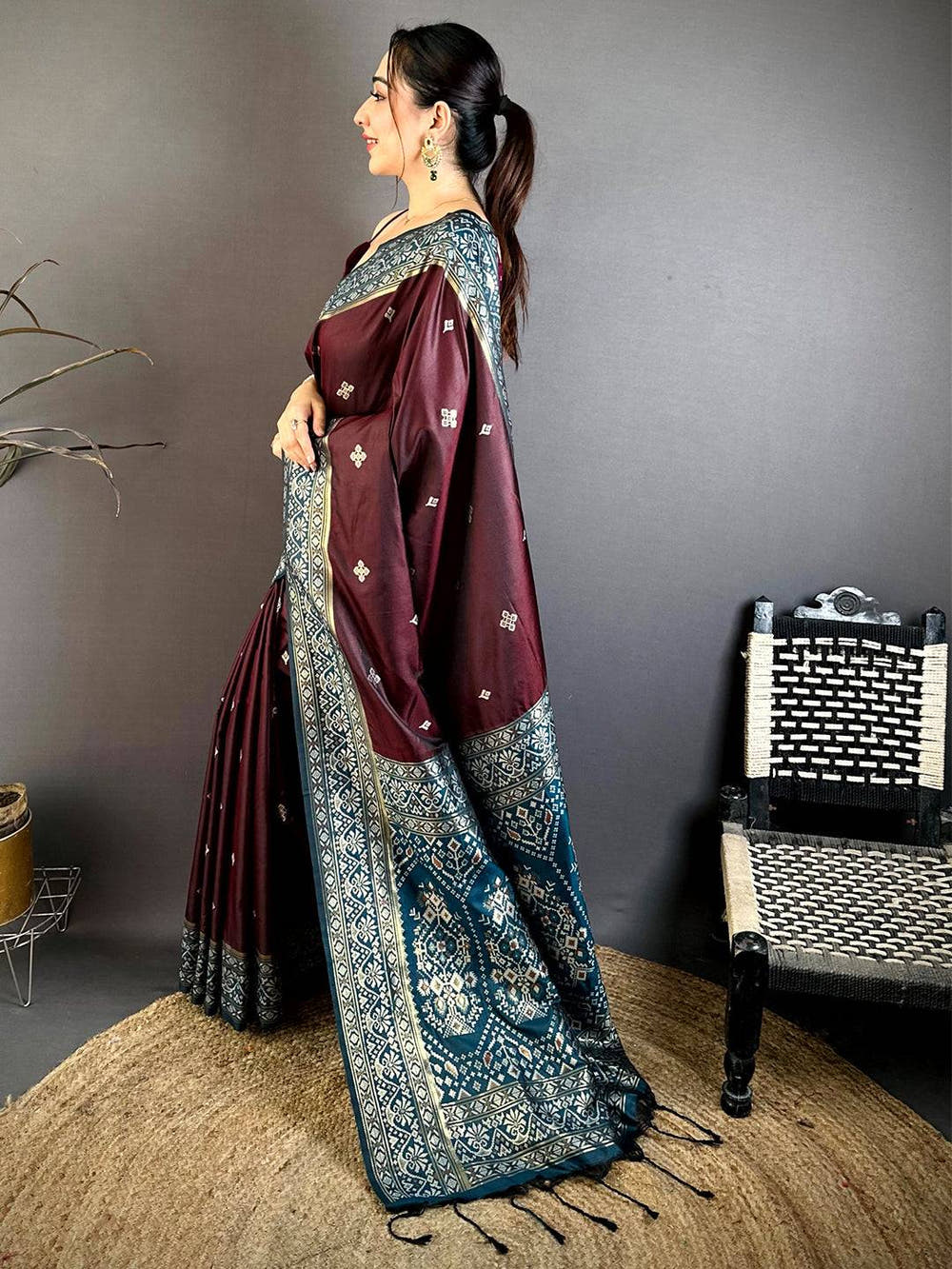 Artisan Silk Rich Contrast Pallu Saree