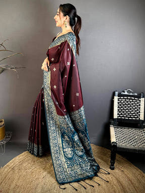 Artisan Silk Rich Contrast Pallu Saree