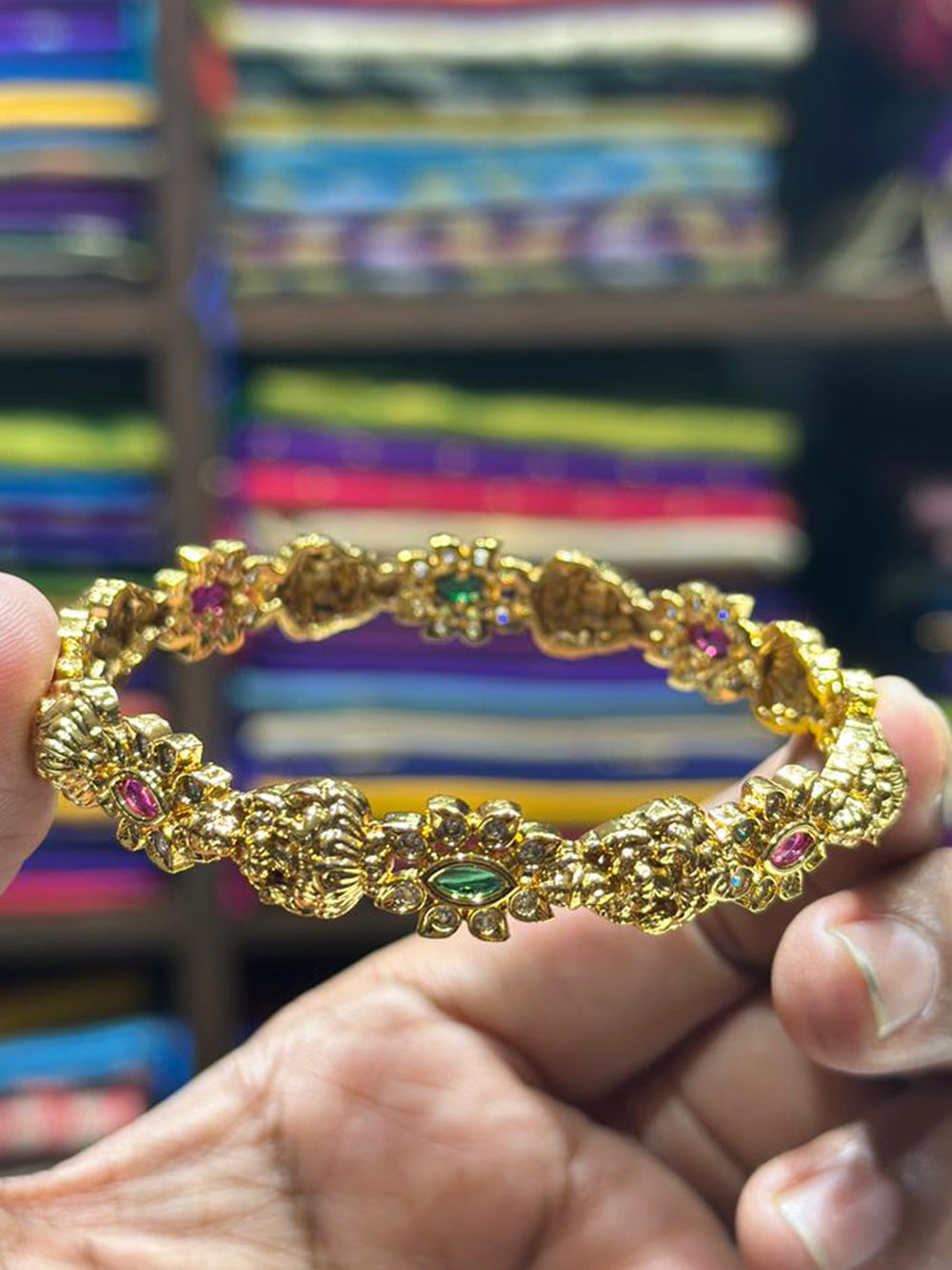 Antique Gold Heritage Bangle

