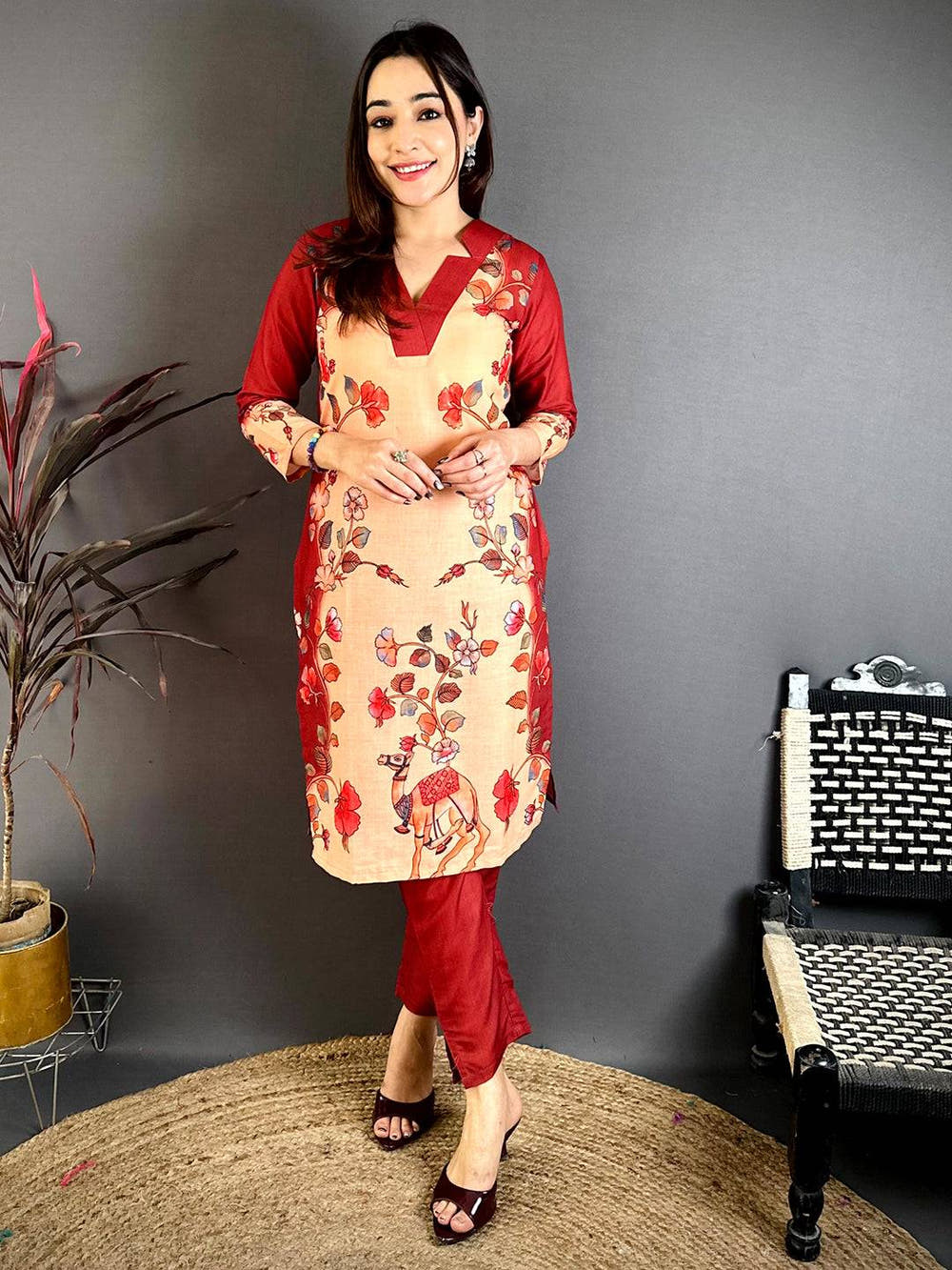 Heritage Kalamkari Mul Kurti