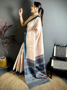 Classic Manipuri Tussar Katha Saree