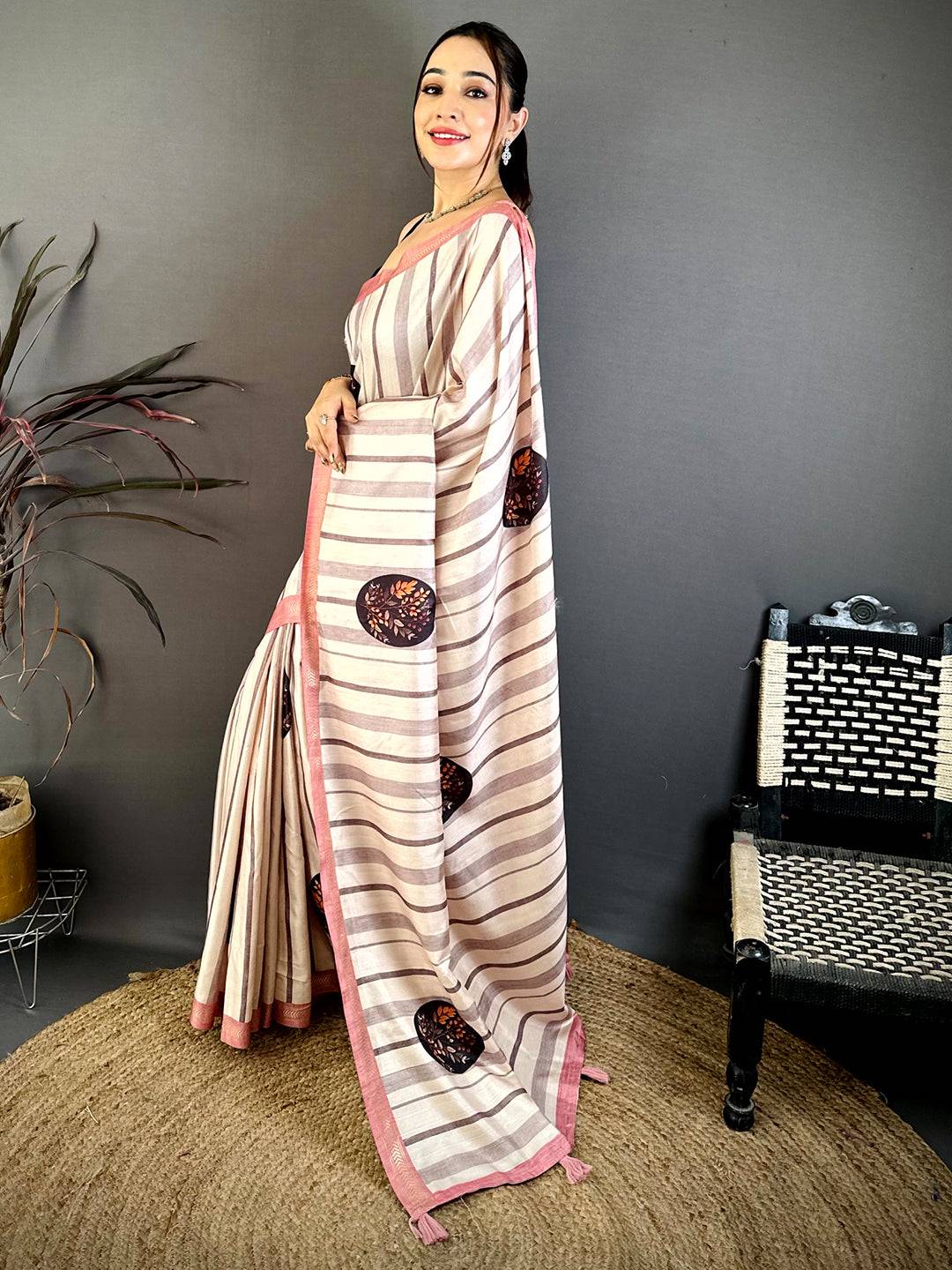 Regal Slub Weave Ghicha Tussar Saree