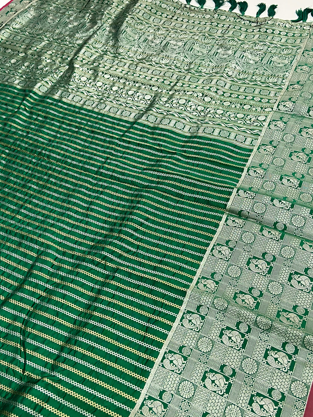 Majestic Green Kanjivaram Silk Saree