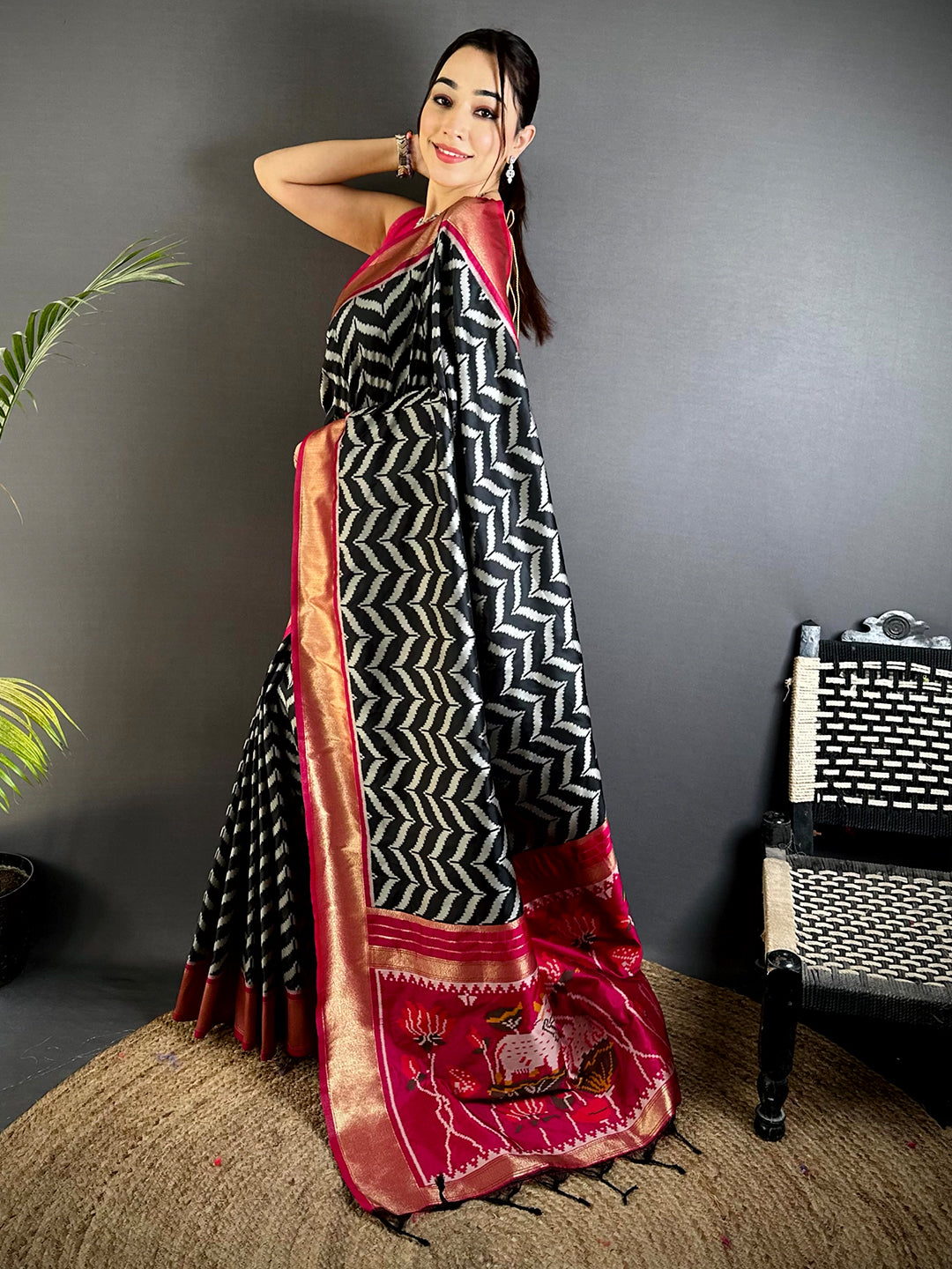 Celebrity Style Banarasi Ikkat Saree