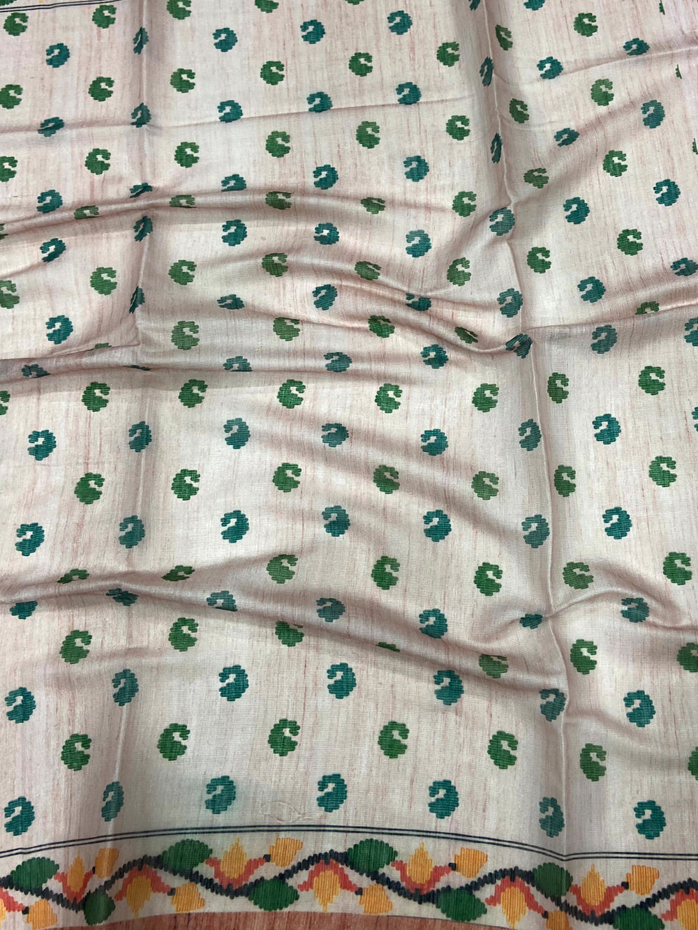 Blush Pink Jungle Floral Zari Tissue Saree