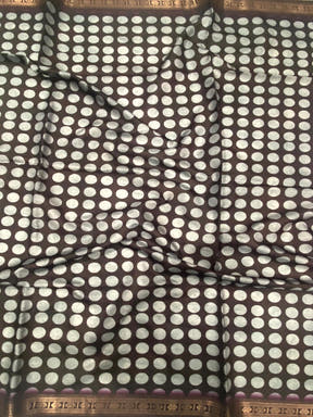 Lavender Soft Silk Polka Dot Print Saree