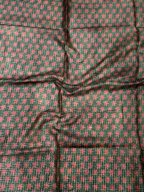 Sage Green Tissue Chanderi Japanese Print Saree