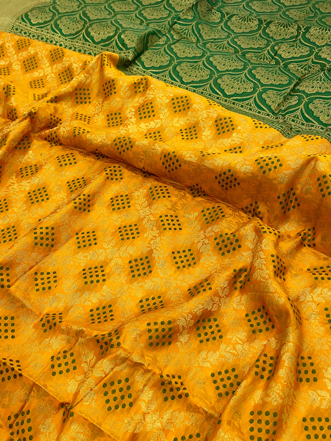 Radiant Yellow Banarasi Patola Zari Saree