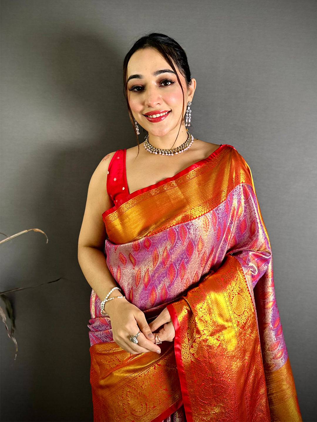 Classic Dharmavaram Zari Woven Pattu Saree