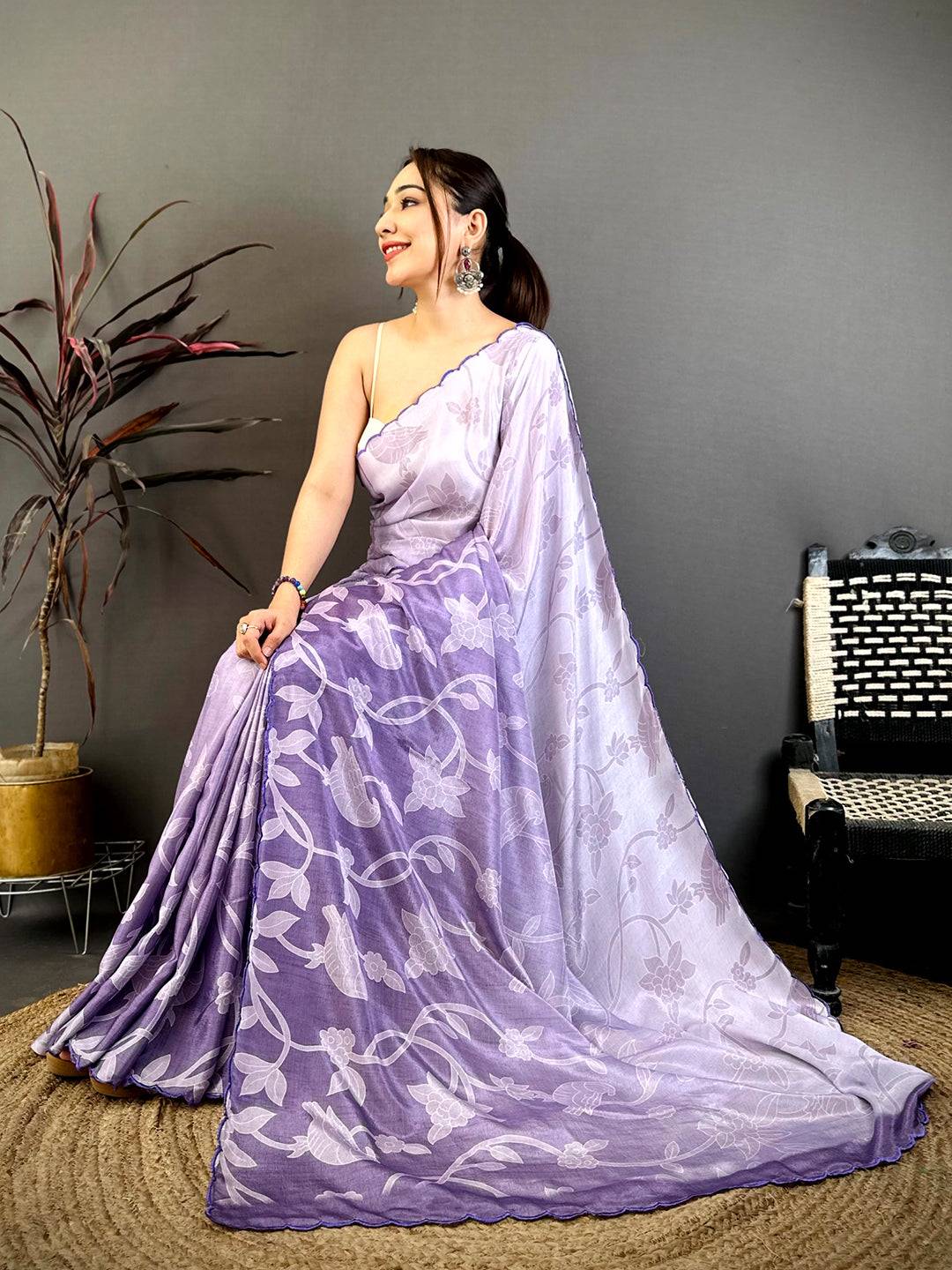Celebrity Trend Kalamkari Tussar Saree