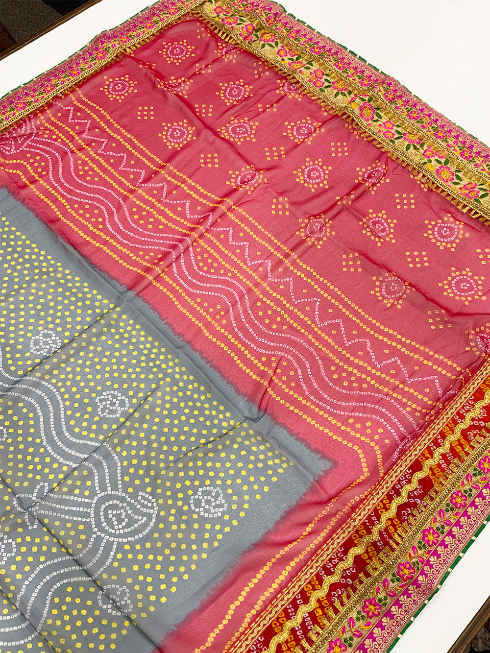 Festive Foil Fantasy Bandhej Saree