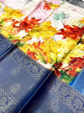 Tradition Floral Fantasy Banarasi Silk Saree