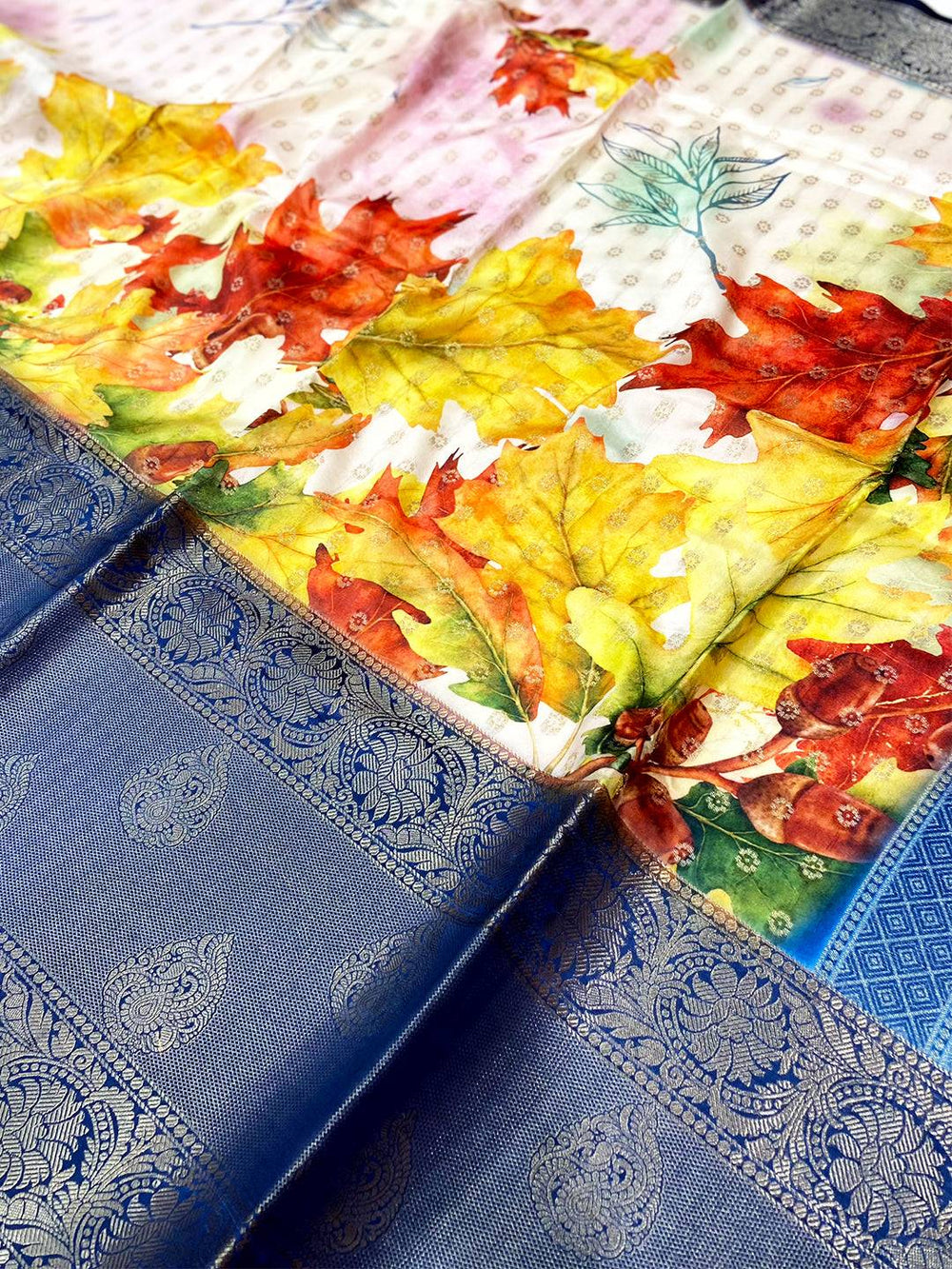 Tradition Floral Fantasy Banarasi Silk Saree