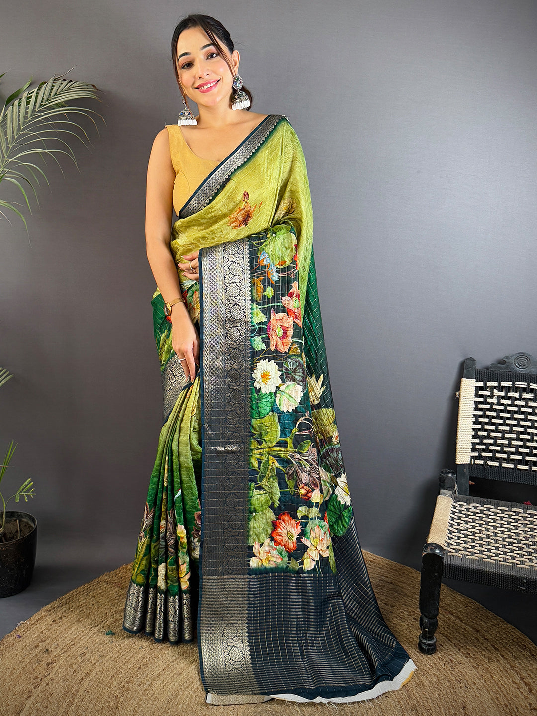 Elegant Green Kanchi Pattu Saree