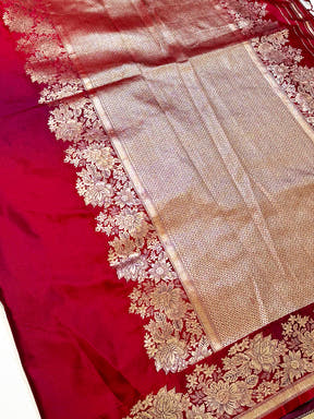 Regal Ombre Weaving Mashru Silk Saree