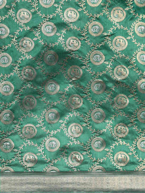 Banarasi Green Colour Woven Design Silk Saree
